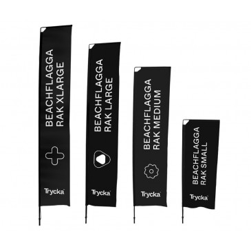 Beach flag Straight with pole