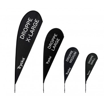 Beachflag Drop med mast