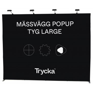 Mässvägg Popup Tyg Large