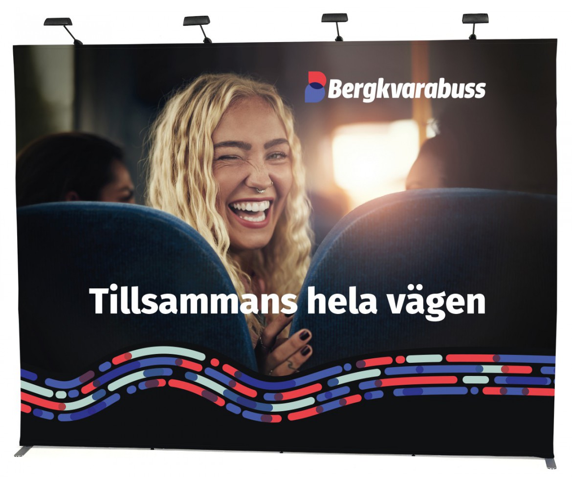 Mässvägg Popup Tyg Large